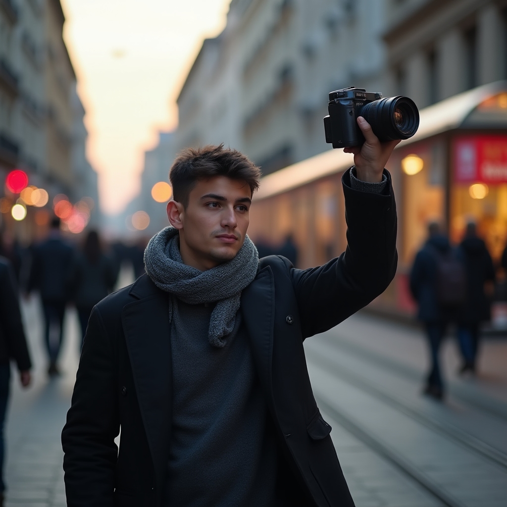 Ćwiczenie fotografii ulicznej w centrum miasta